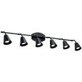 Black 6 Light Rail Light A129