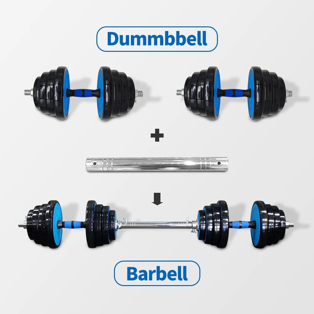 88 Lbs Adjustable Dumbbell Set with Connecting Rod P90913