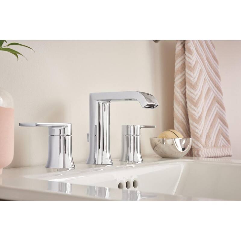 8 in. Widespread Double Handle Bathroom Faucet in Chrome V2830