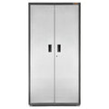 Steel Freestanding Garage Cabinet in Silver Tread E5295