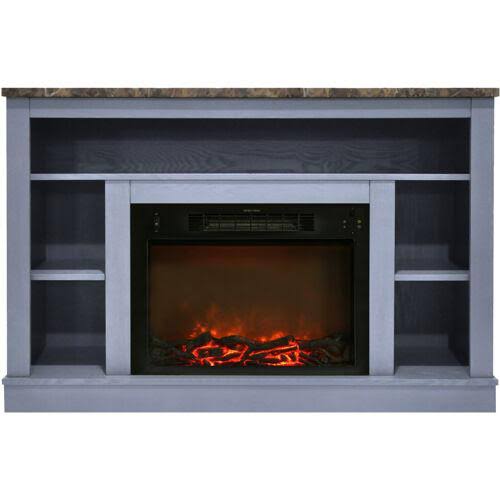 Cherry Electric Fireplace with Mantel D116541