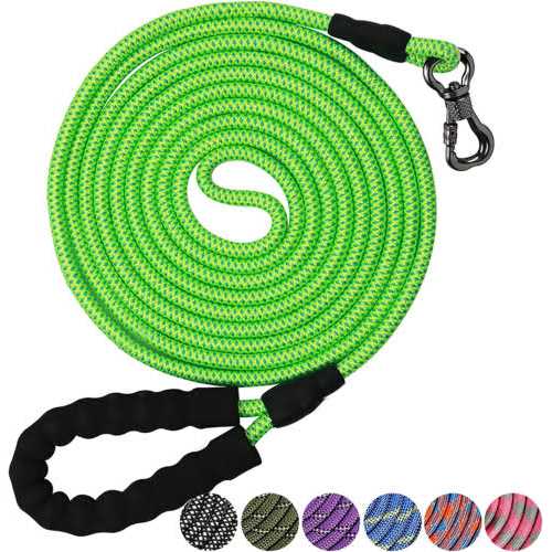 Rope Dog Leash with Swivel Lockable Hook J307487