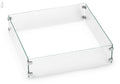 Square Fire Pit Glass Wind Guard S9110