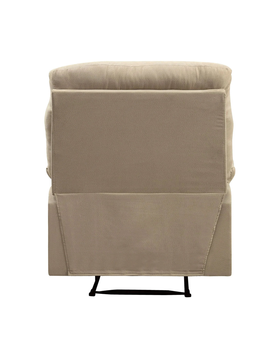 Beige Microfiber Recliner W89543