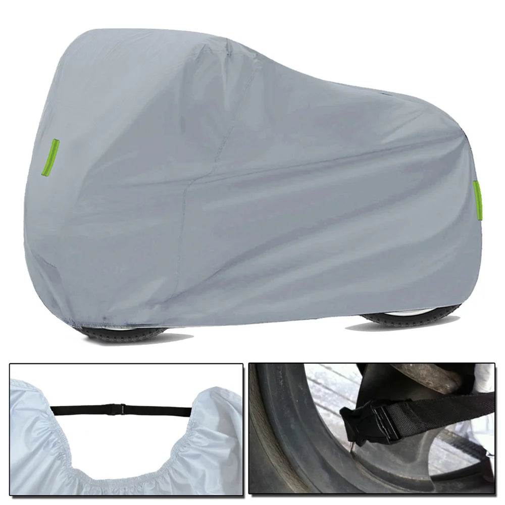 Waterproof Motorcycle Cover, 210D Oxford Cloth E95240