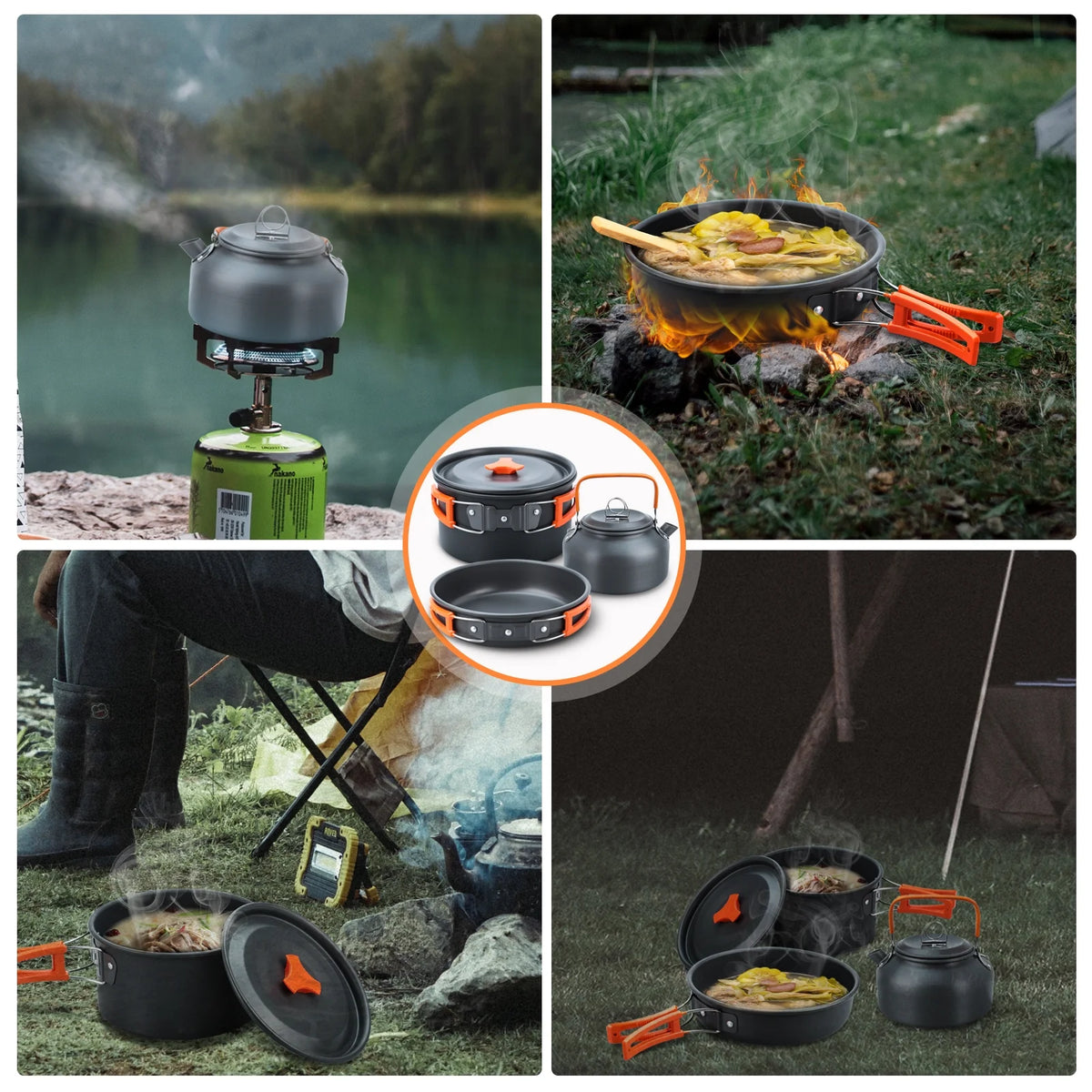 16pcs Camping Cookware Set B367129