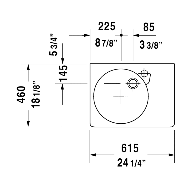 White Washbasin P5549