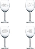 Set of 4 Wine Glass 10 oz N432