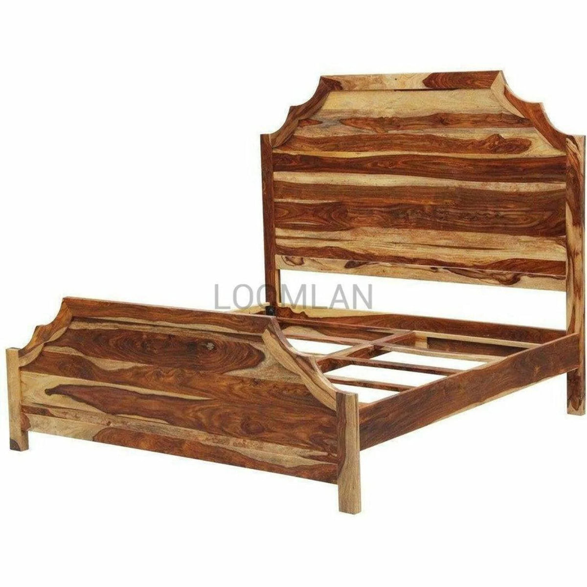 Panel Bed with Headboard and Footboard L754