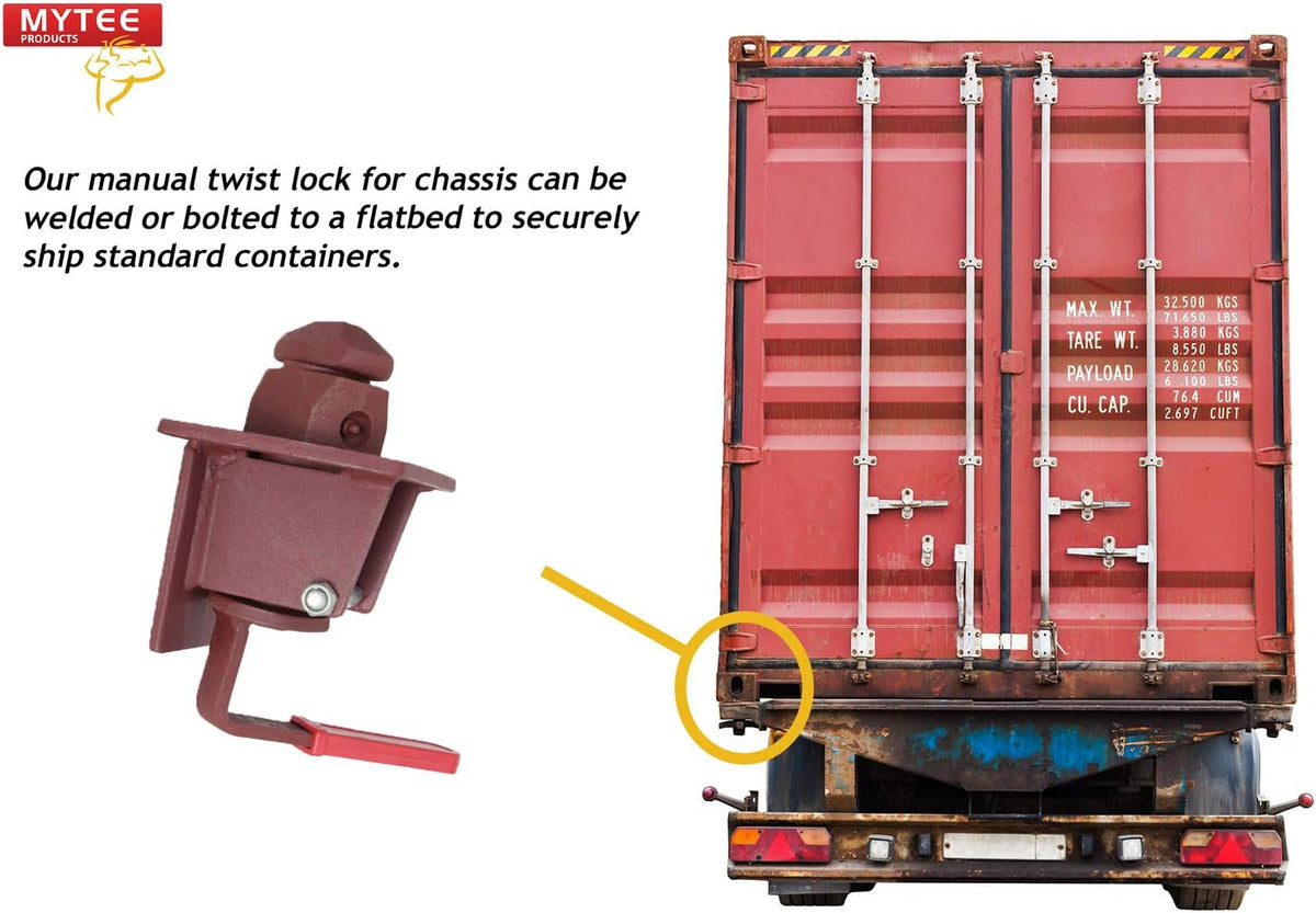Manual Twist Lock Weld Type Pack of 2 T3388