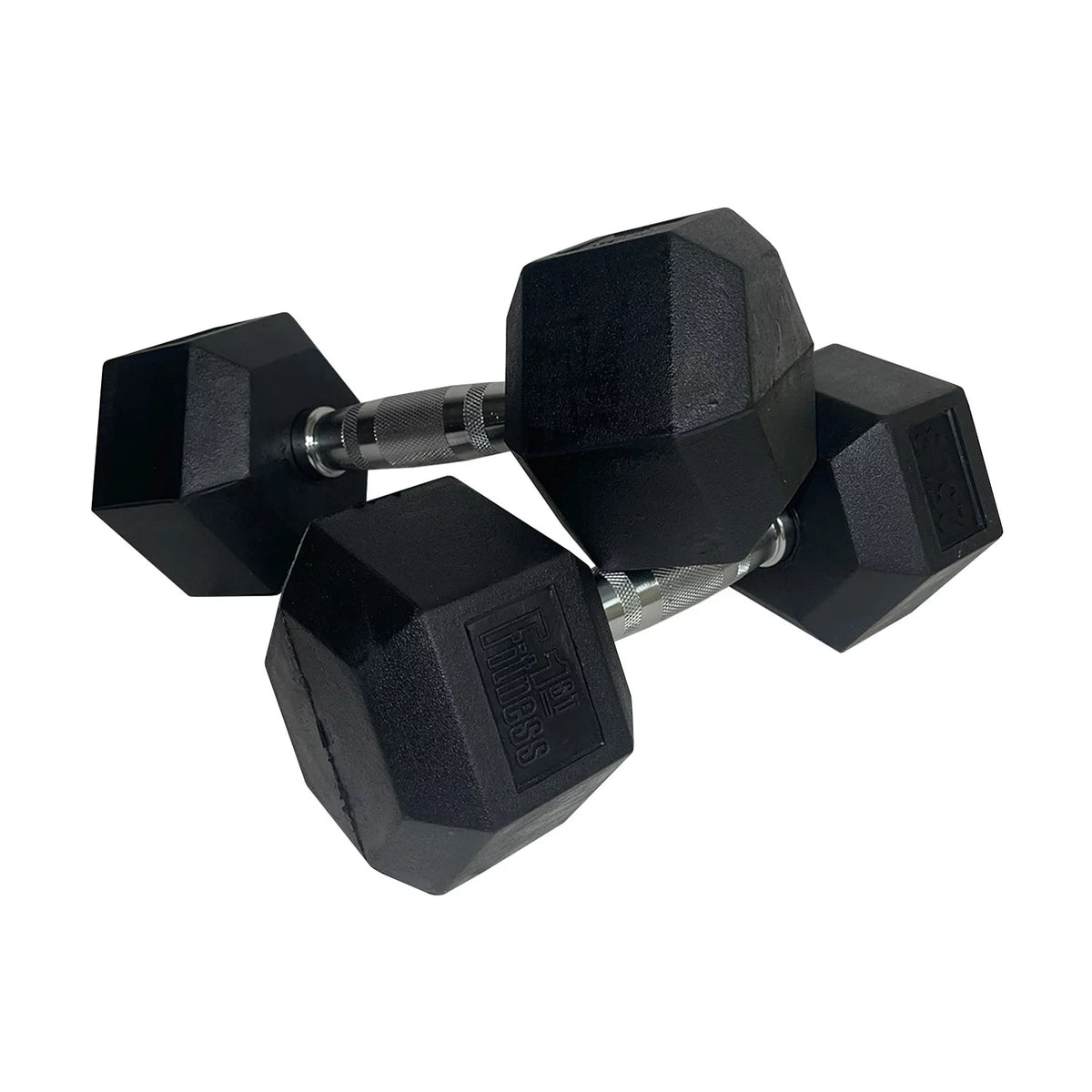 25 lbs Pair Rubber Hex Dumbbell B52632