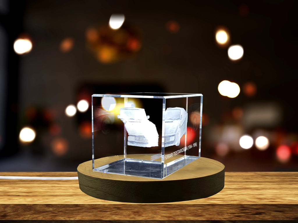 3D Engraved Crystal Tribute B456
