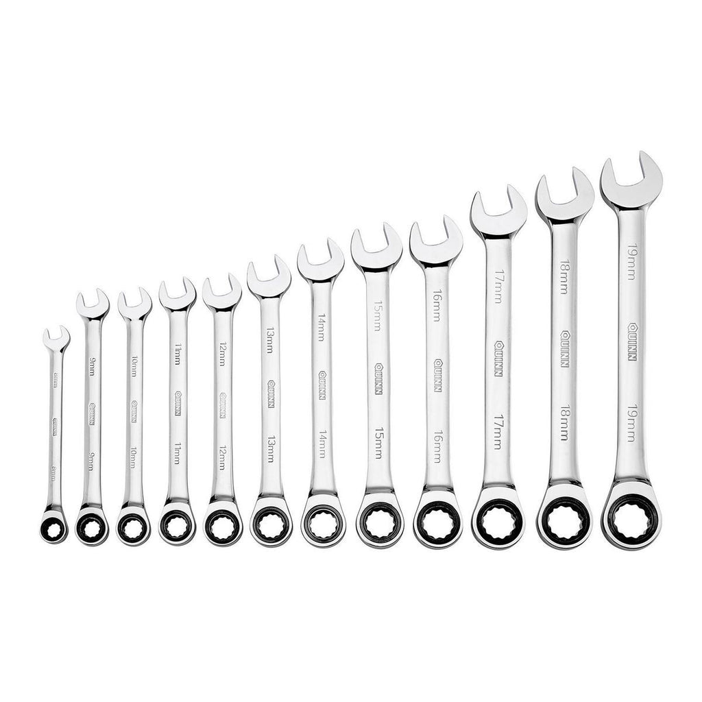 12-Piece Metric Ratcheting Combination Wrench Set D1552
