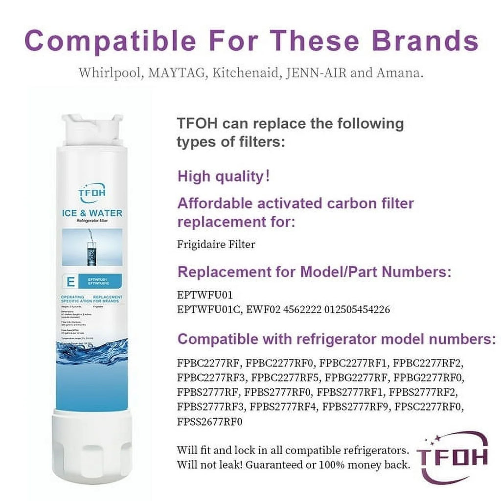 2 PACK Refrigerator Water Filter Replacement D9767
