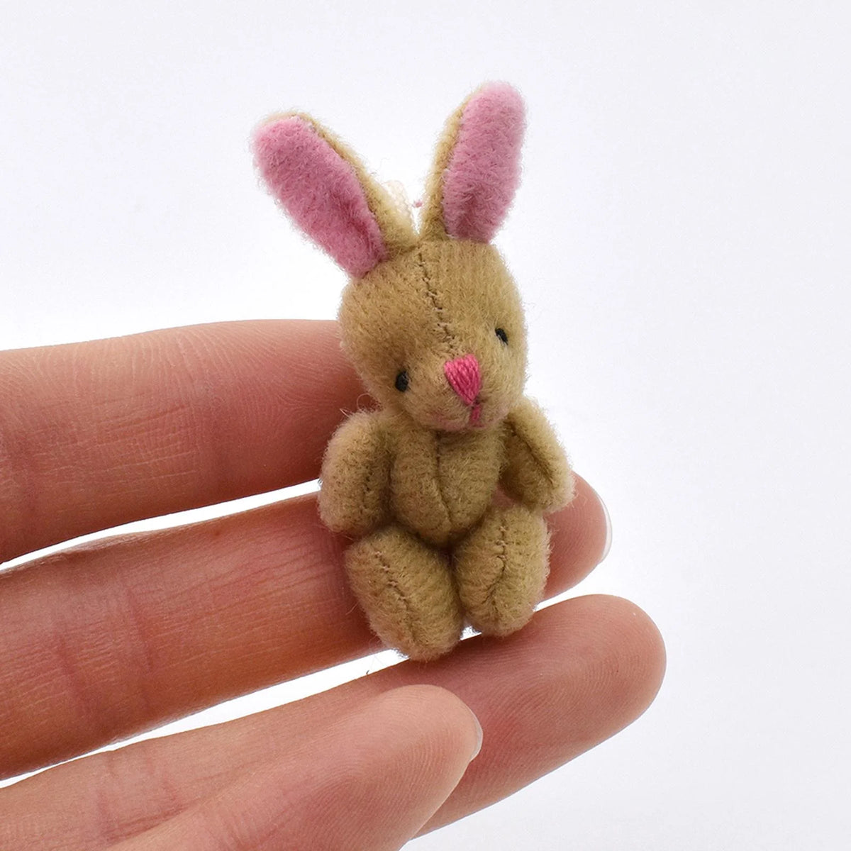 Mini Joint Bear/Rabbit Plush Dollhouse Decor Toys W246966