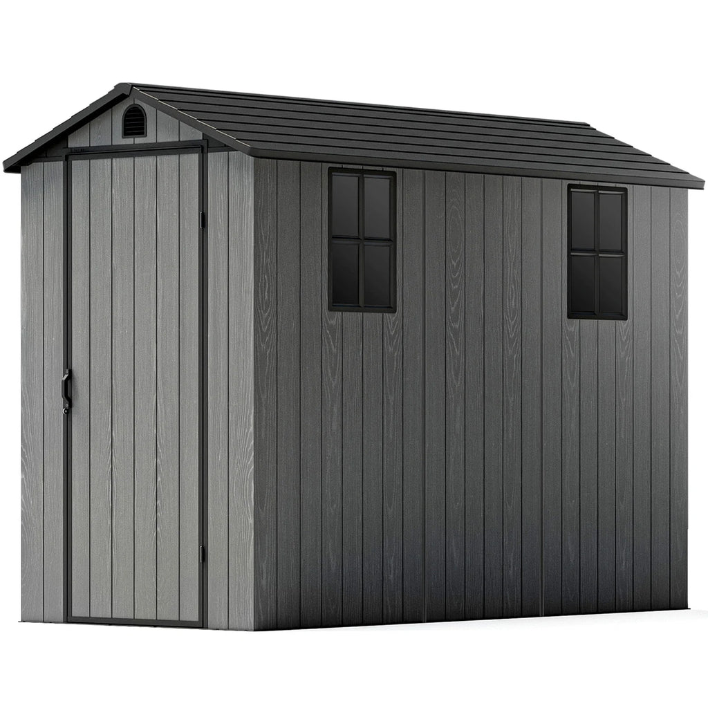 4x8 Resin Storage Shed with Lockable Doors T846
