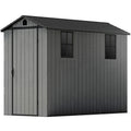 4x8 Resin Storage Shed with Lockable Doors T846