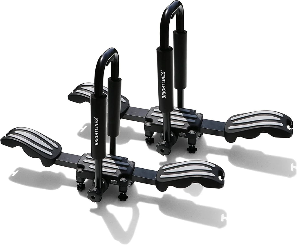 Roof Rack Crossbars and Double Kayak Rack Bundle for Jeep Grand Cherokee Y345267