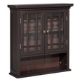 Dark Espresso Wall Cabinet with 2 Doors D805142