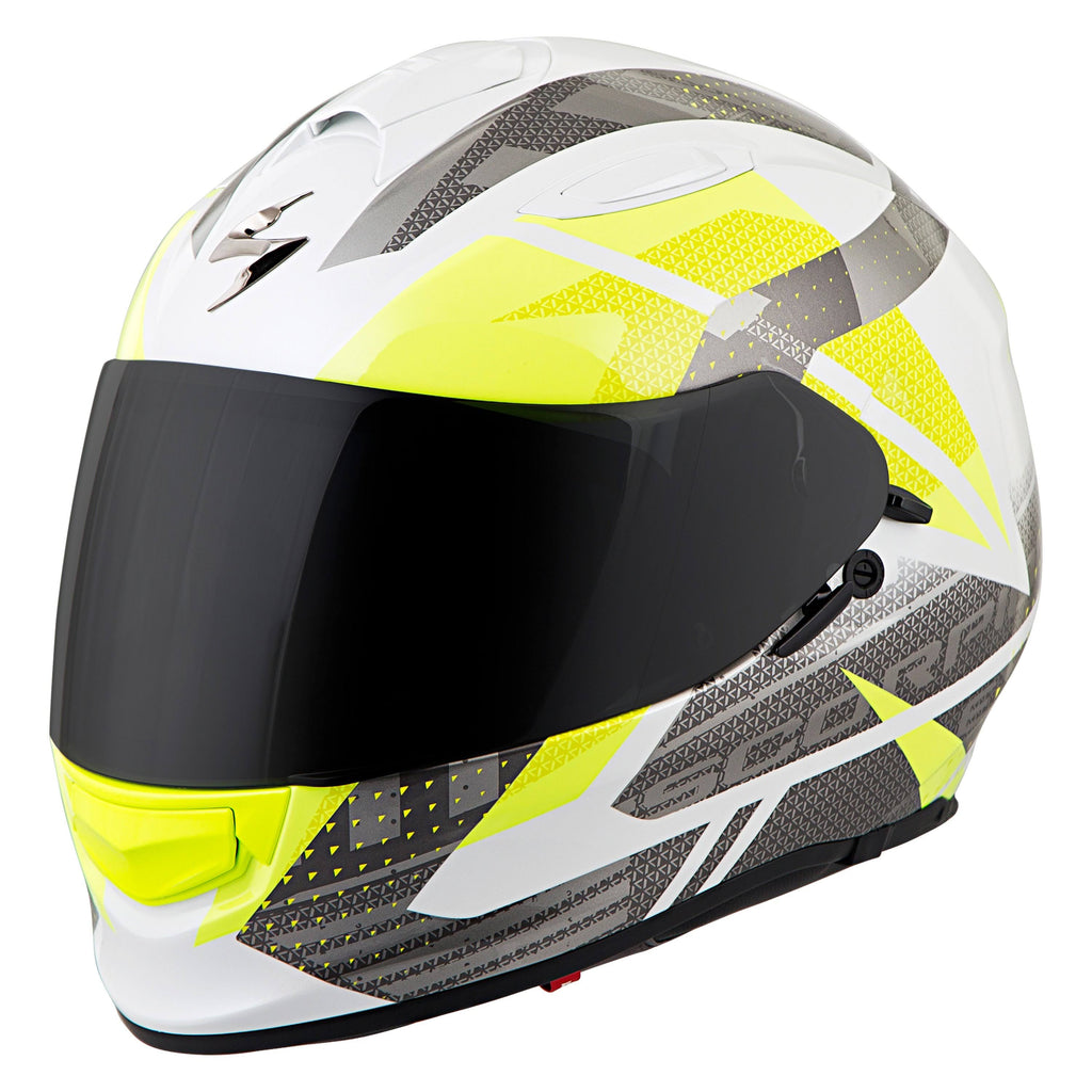 White/Silver Motorcycle Helmet S192327