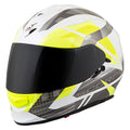 White/Silver Motorcycle Helmet S192327