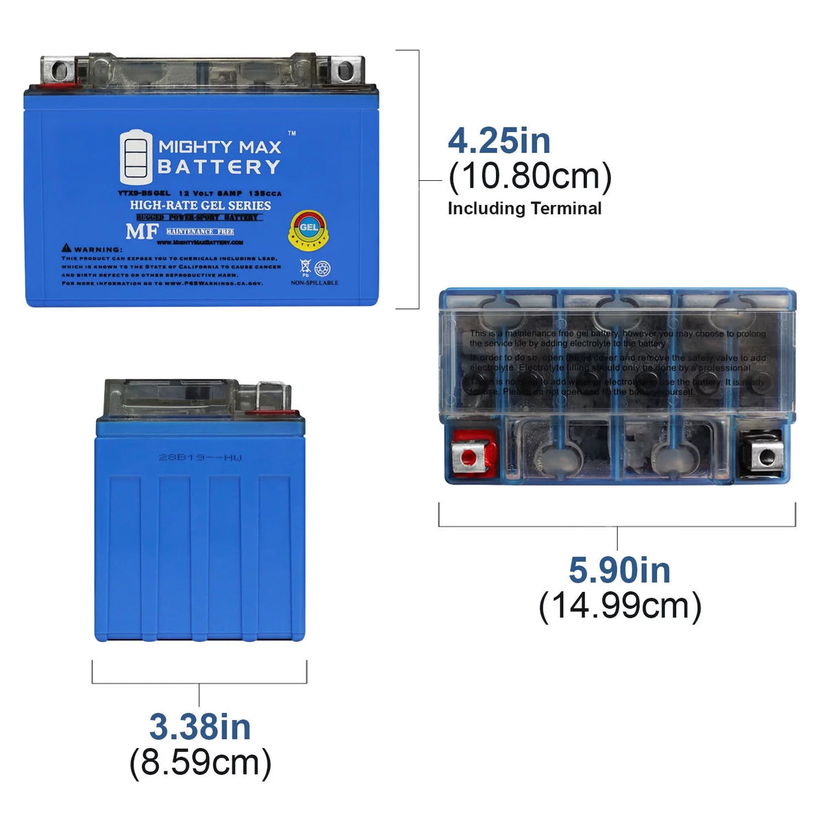 12V 8AH Gel Battery P8185
