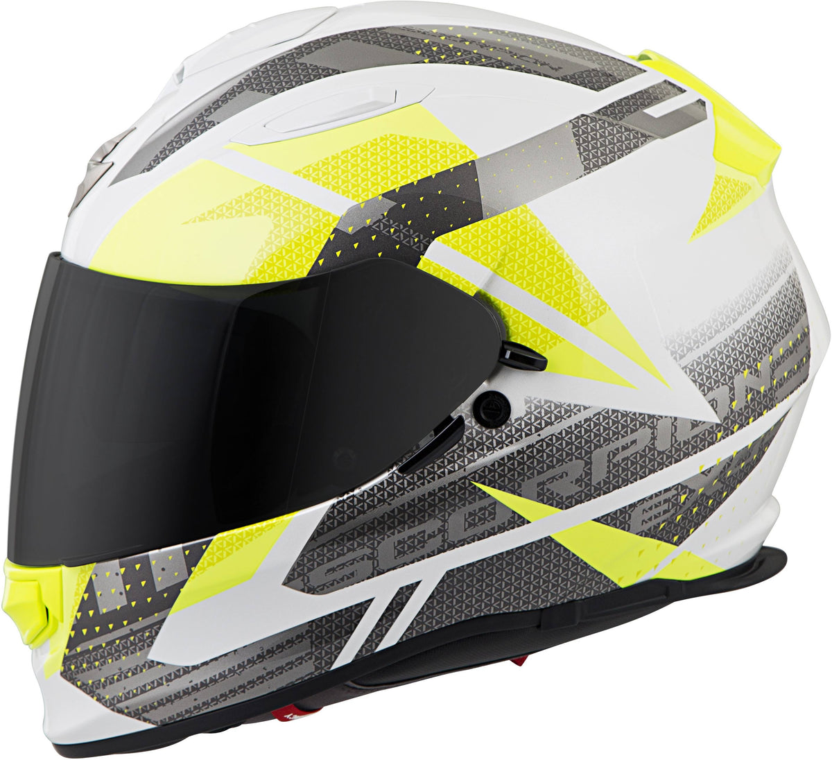 White/Silver Motorcycle Helmet S192327