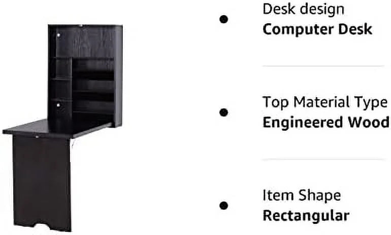 Compact Mahogany Convertible Desk B5747