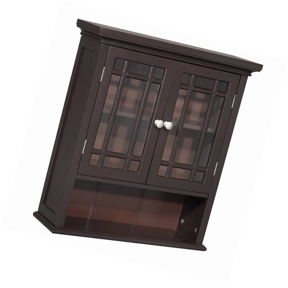 Dark Espresso Wall Cabinet with 2 Doors D805142