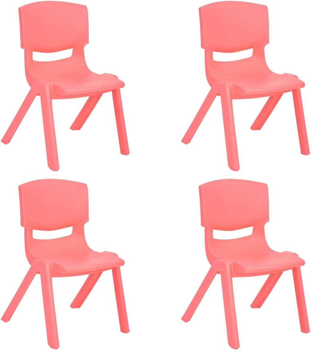 10 Pack Yellow Stackable Plastic Kids Learning Chairs Z7025