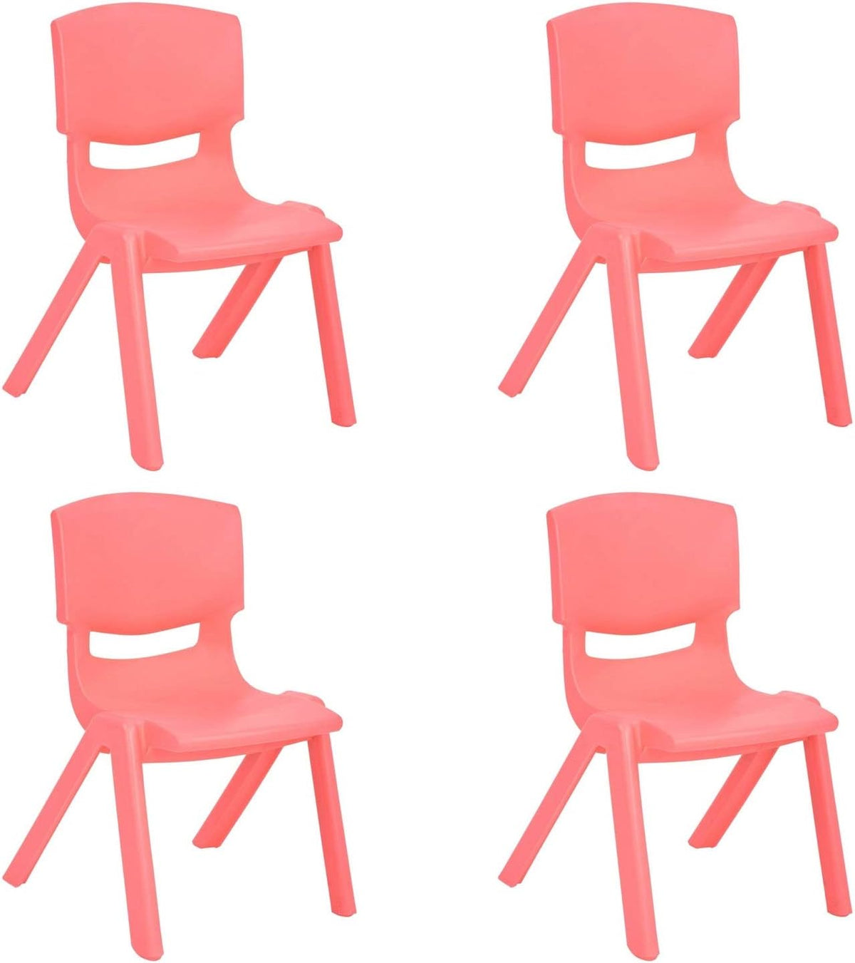 10 Pack Yellow Stackable Plastic Kids Learning Chairs Z7025