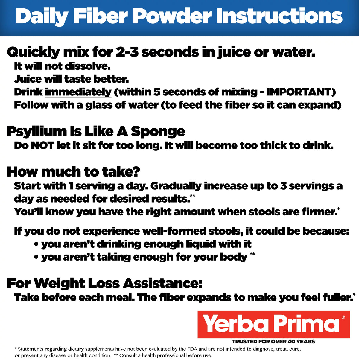20 oz Soluble and Insoluble Fiber Powder Supplement Y443825