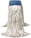 White 4 Ply Cotton Wet Mop with Headband, 12 per Case A601303