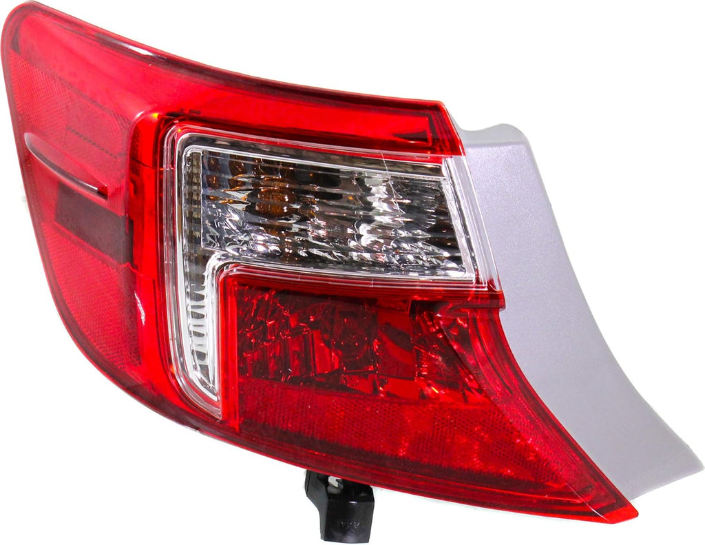 Tail Light Assembly Compatible with 2012-2014 Toyota Camry Outer Red and Clear Lens Driver Side Pack of 2 R7127