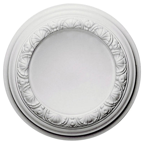 12 1/2x22OD x 1 1/2x22P Ceiling Medallion Hand-Painted Castle Stone Crackle L190