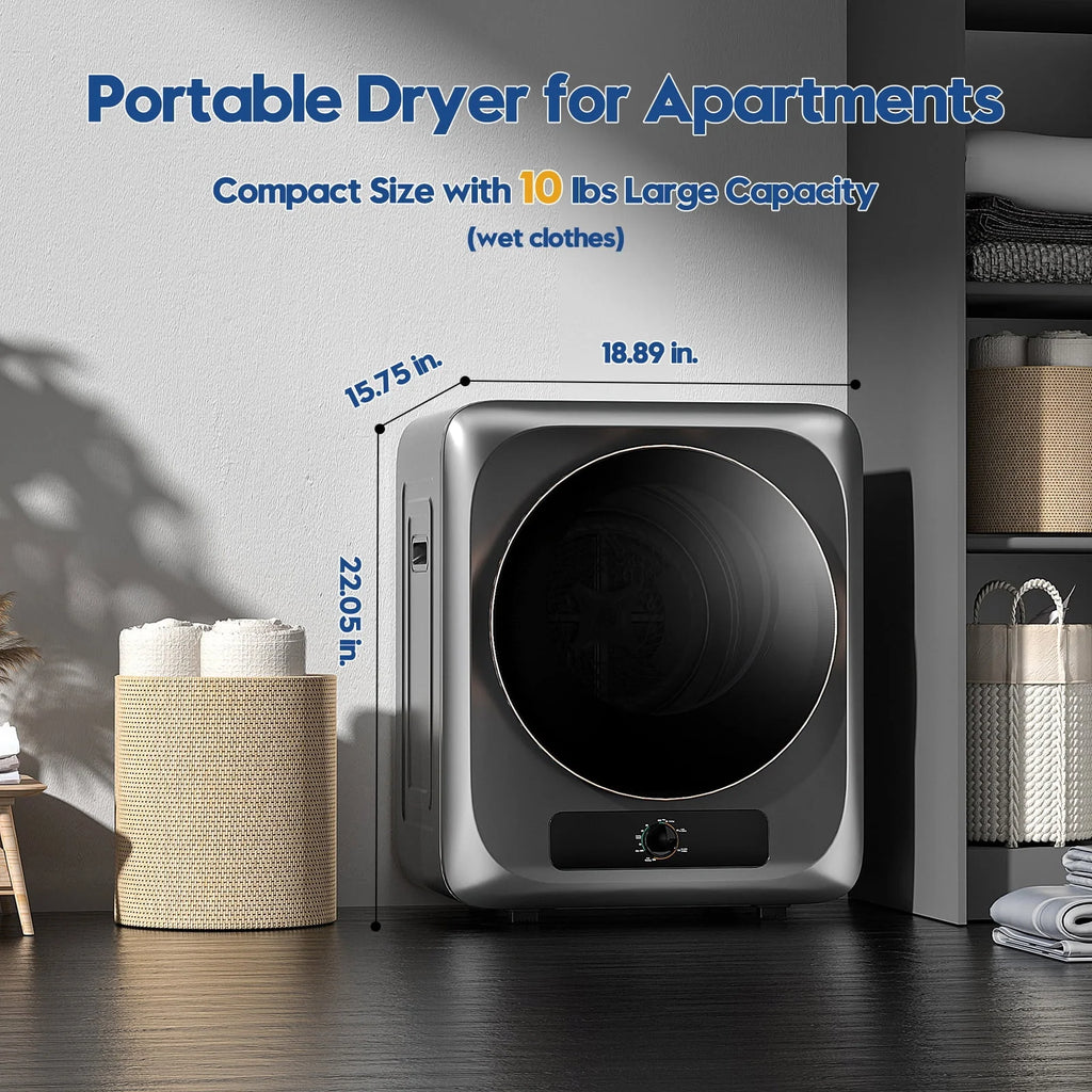 850W 1.6 Cu.ft. Portable Electric Laundry Dryer N6547