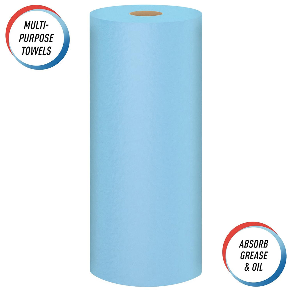Blue Shop Towels, 55 Sheets per Roll, 30 Rolls per Case, Pack of 2 S22537