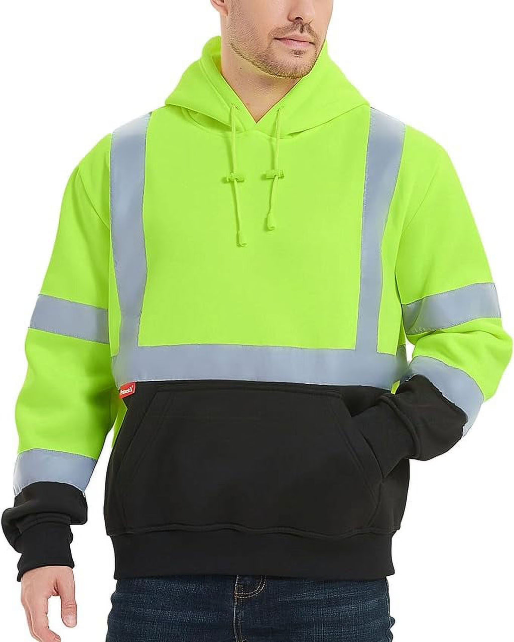 Green X Large Hi Vis Safety Hoodie D420789