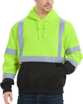 Green X Large Hi Vis Safety Hoodie D420789