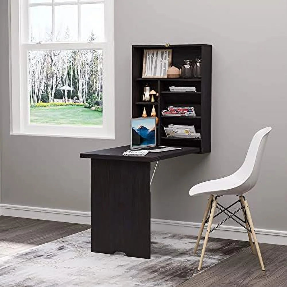 Compact Mahogany Convertible Desk B5747