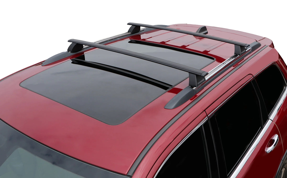 Roof Rack Crossbars and Double Kayak Rack Bundle for Jeep Grand Cherokee Y345267