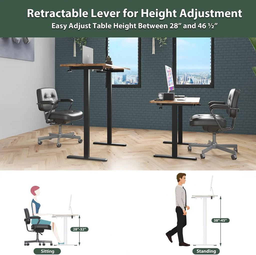 44 Inches Manual Standing Desk D427