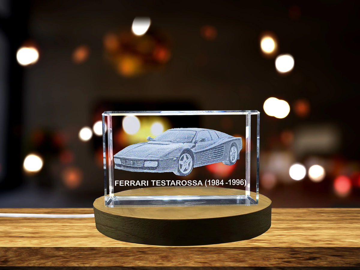 3D Engraved Crystal Tribute B456