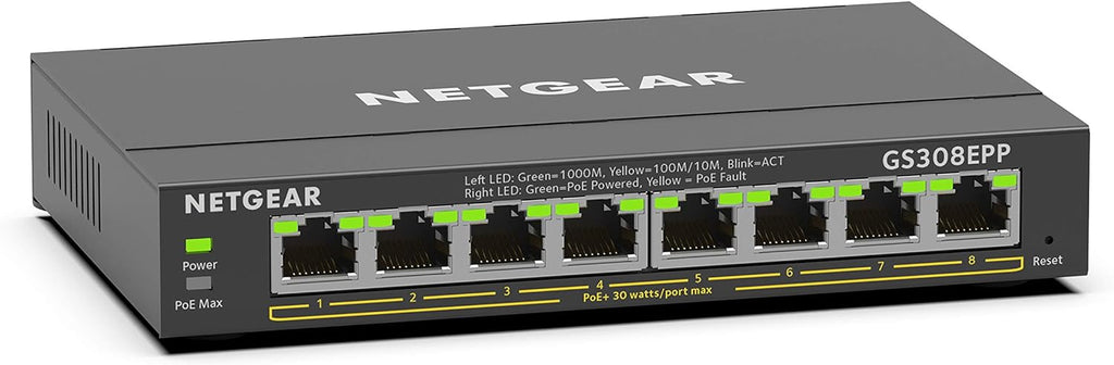 5-Port Gigabit Ethernet Unmanaged PoE Switch with 4 x PoE+ @ 83W M980679