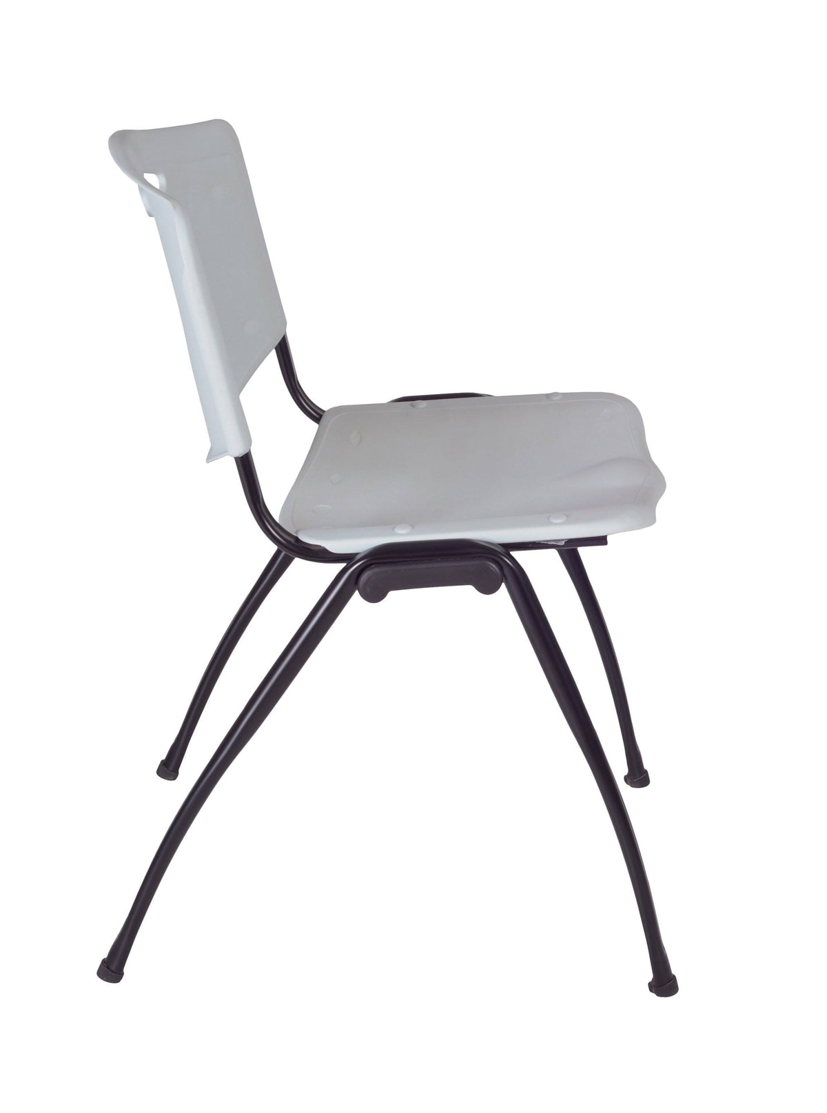 Round Breakroom Table with 4 Stack Chairs W291