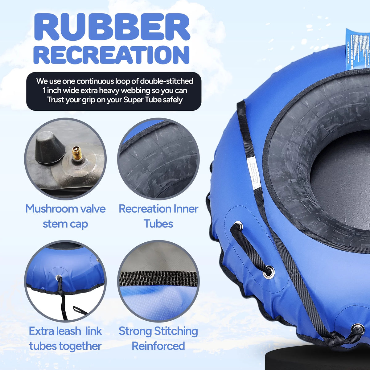 Heavy Duty Inflatable River Tubes B6834