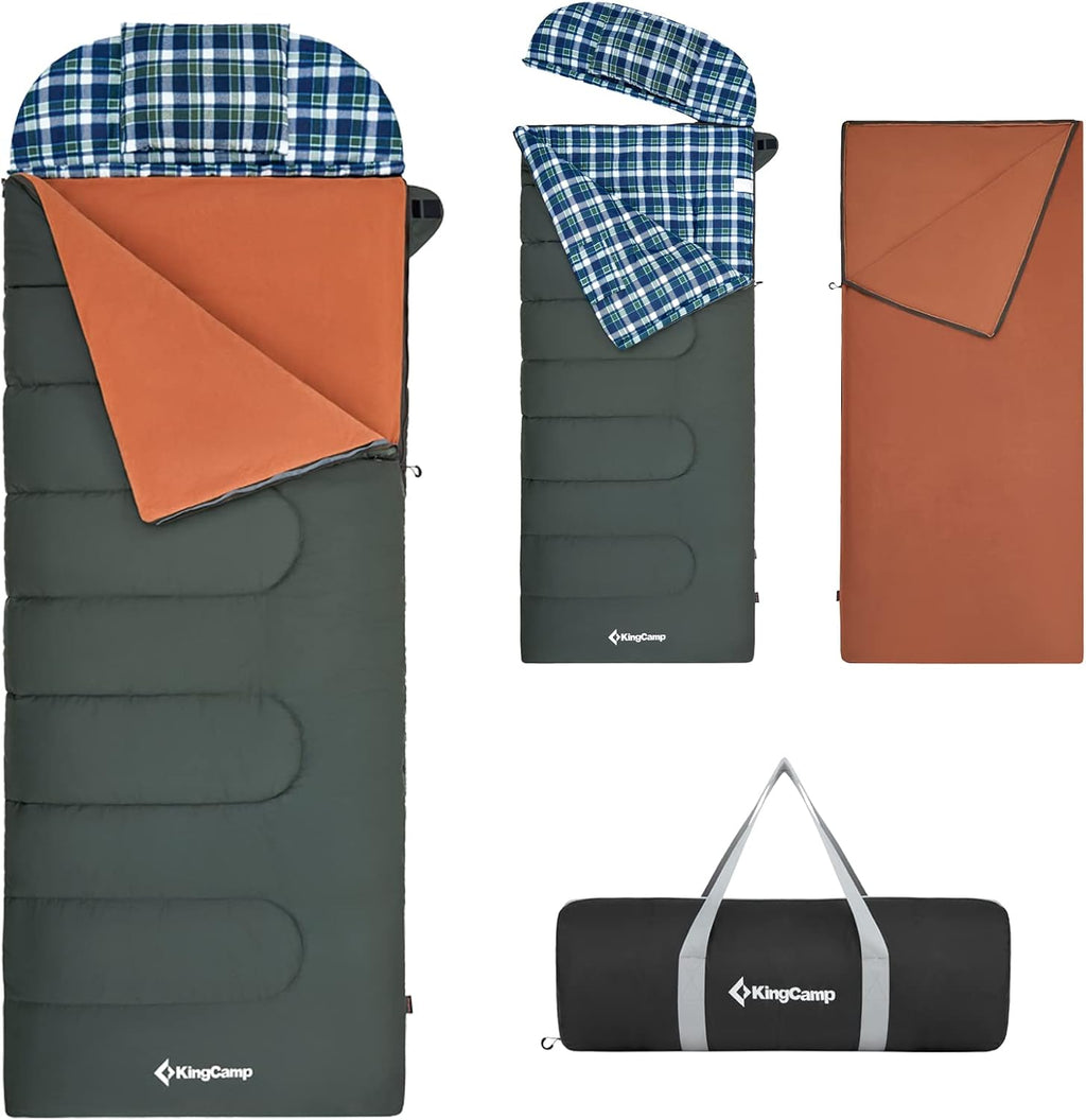 Zero Degree Heavy Duty Sleeping Bag with Removable Liner Compression Sack D82542