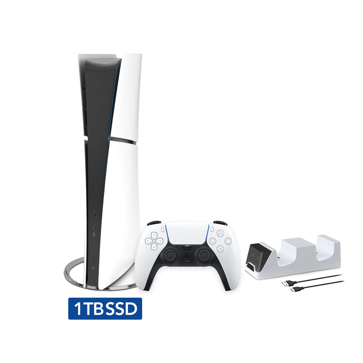 White Slim Digital Edition Console with Controller X119738