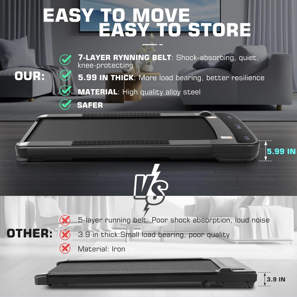 Under Desk Treadmill with LCD Touch Screen M106166