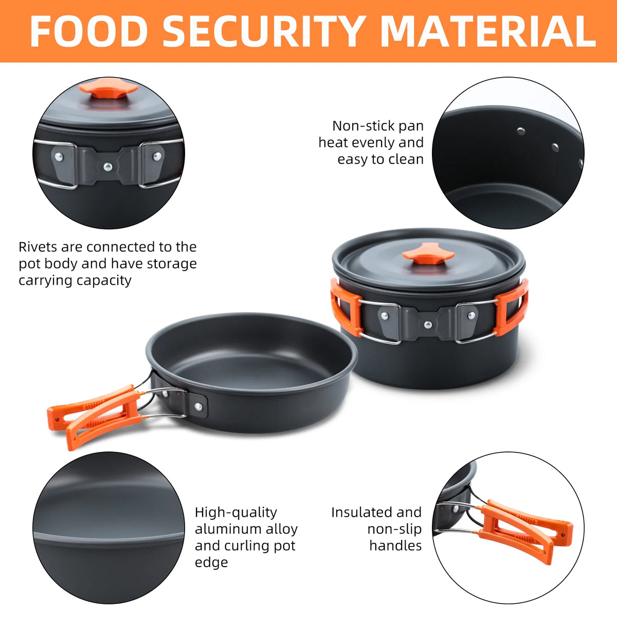16pcs Camping Cookware Set B367129